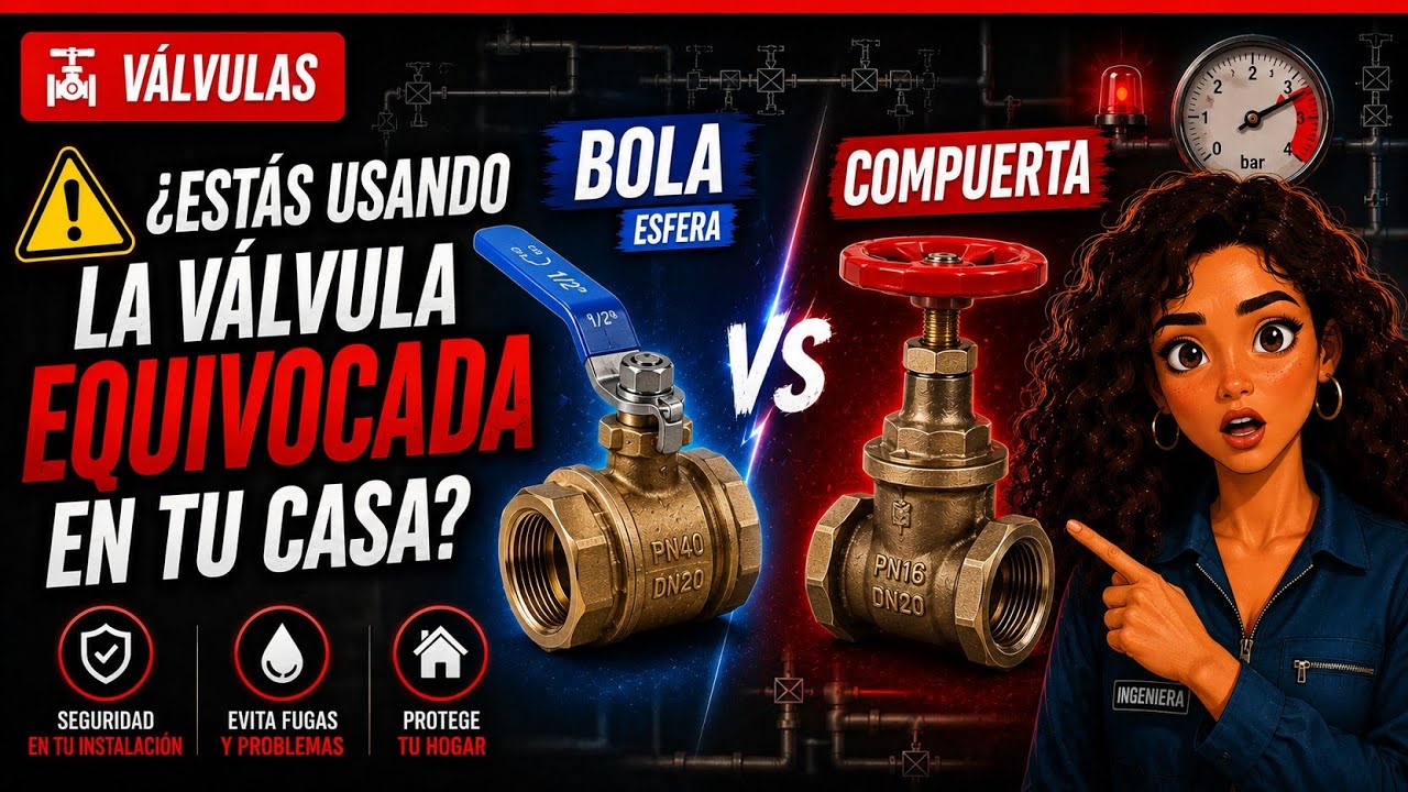 Válvula de Bola vs Válvula de Compuerta ¿Cuál Elegir?