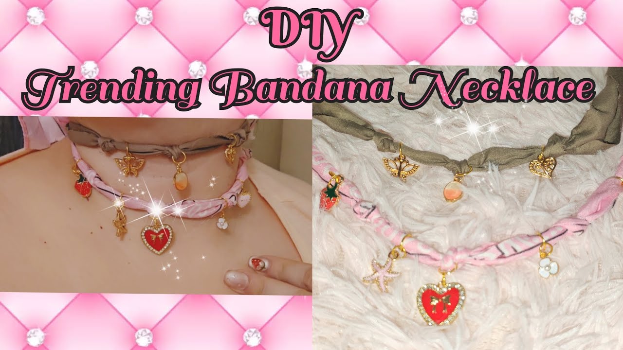 🎀 Trending Bandana Jewelry DIY 🎀 Tutorial step by step #trendingbandana #viral #Trending 