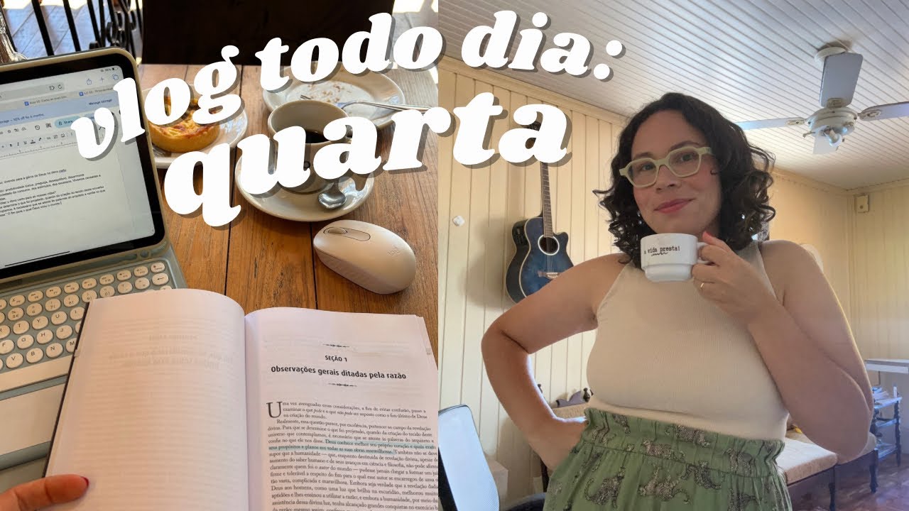 TRABALHANDO EM UM CAFÉ, MATERIAL ESCOLAR DO TIMÓTEO, EQUILIBRANDO PRATINHOS E TENTANDO DESCANSAR