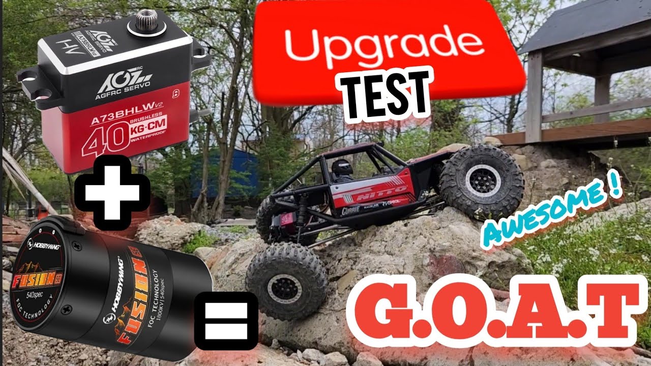 This thing is good! Axial capra 4ws with fusion se 1800kv tested at 