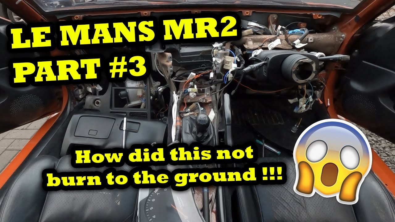 Le Mans Toyota MR2 TURBO Dash Removal Wiring Harness Loom DiY Repair - Modified - Part #3