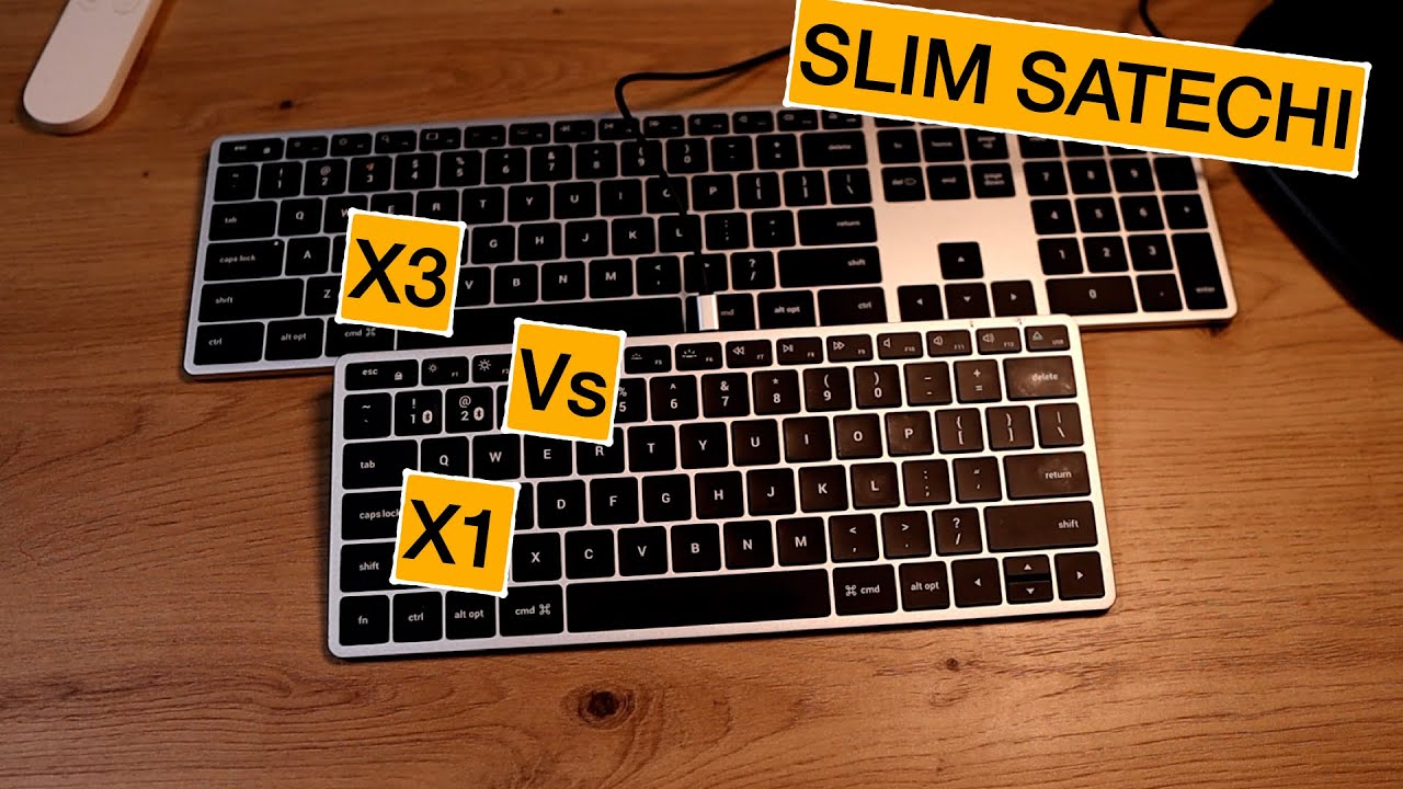 SATECHI SLIM X1 vs X3 klawiatury do Maca MINI M4