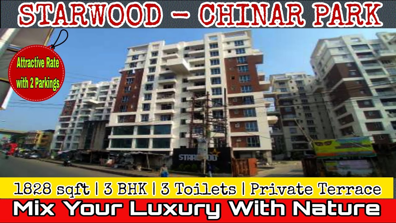 Most Luxurious complex in Chinar Park |  Huge open space | flat for sale in Chinar park kolkata