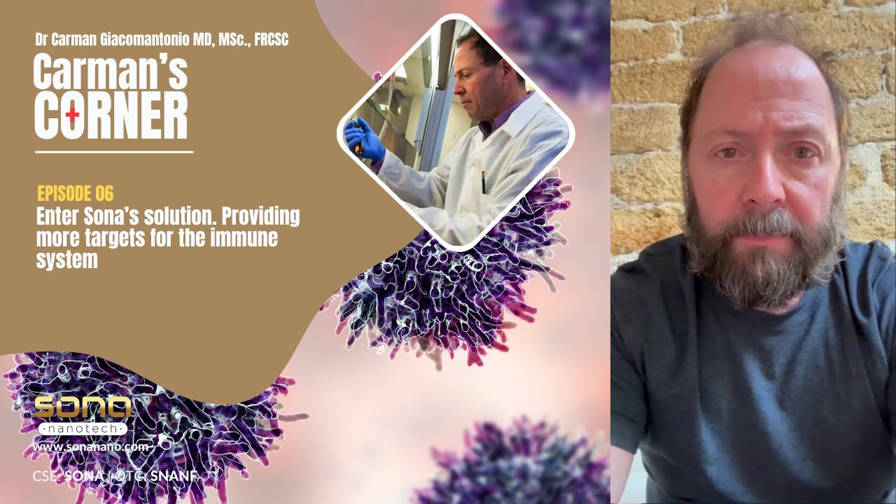 Episode 6 - Enter Sona’s solution. Providing more targets for the immune system. Carman's Corner