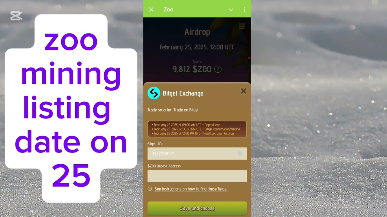 Zoo Token Withdraw In Bitget | Zoo Token Withdraw | listing date on 25 |