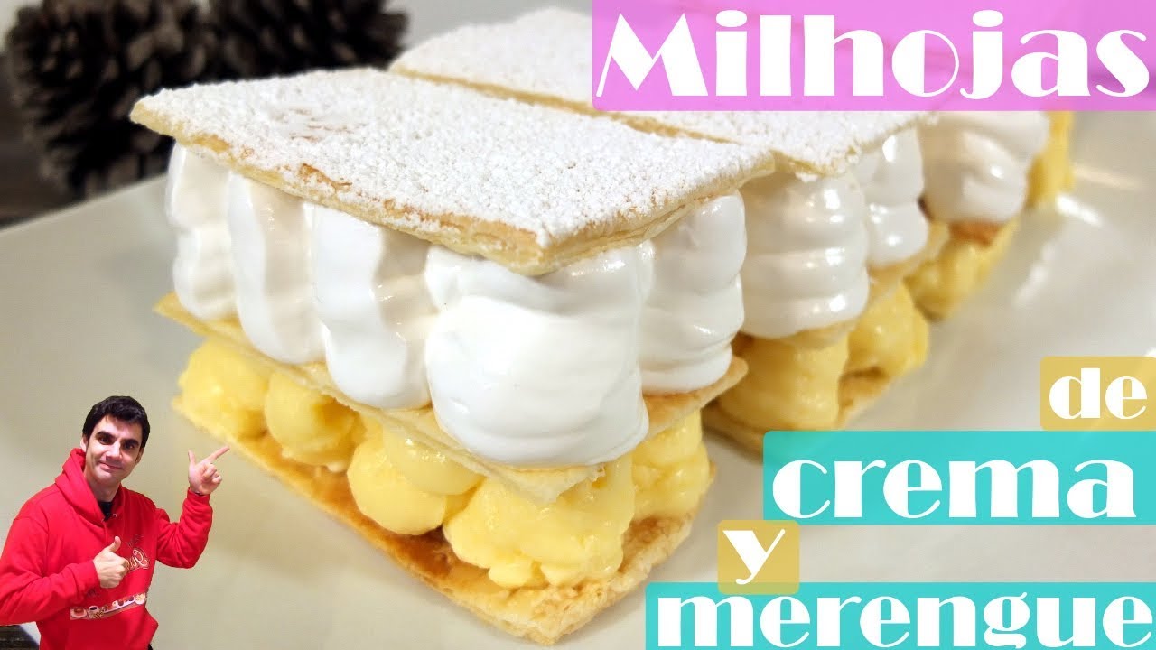 MILOHJAS de CREMA y MERENGUE 😍😋, PASTEL o TORTA DELICIOSA SUPER CREMOSA. Receta # 359