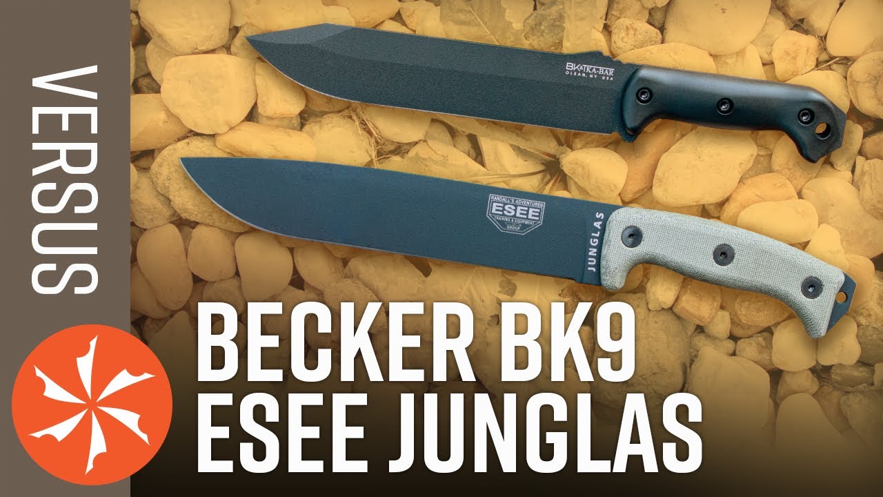 ESEE Junglas vs KA-BAR Becker BK9 | KnifeCenter Reviews