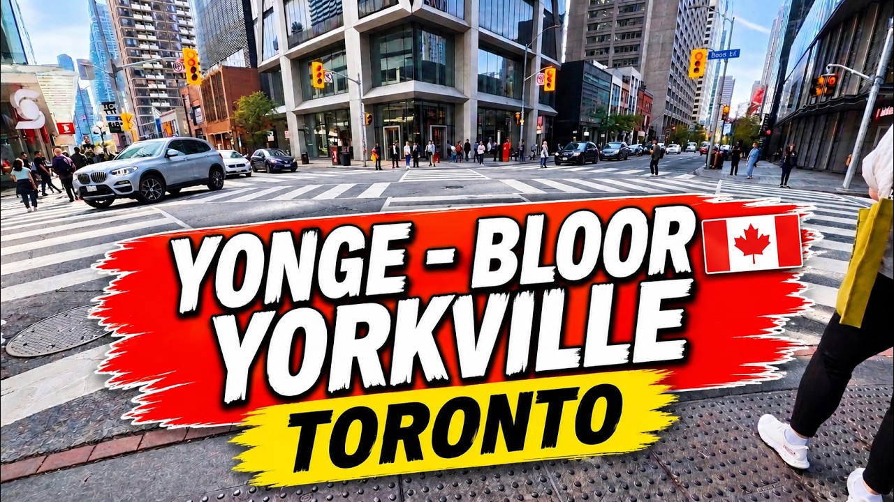 Yonge & Bloor to Yorkville Walk | Downtown Toronto 4K Walking Tour