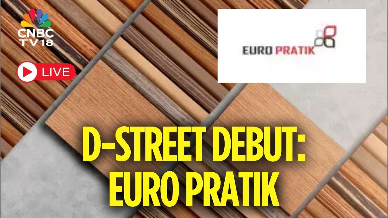 Euro Pratik Sales IPO Dalal Street Listing LIVE | Euro Pratik Sales Lists On Stock Market | N18L