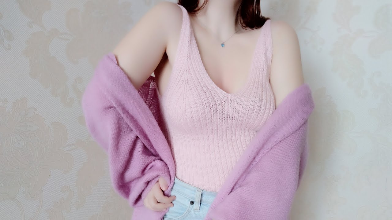 Knitting needles top. Detailed master class