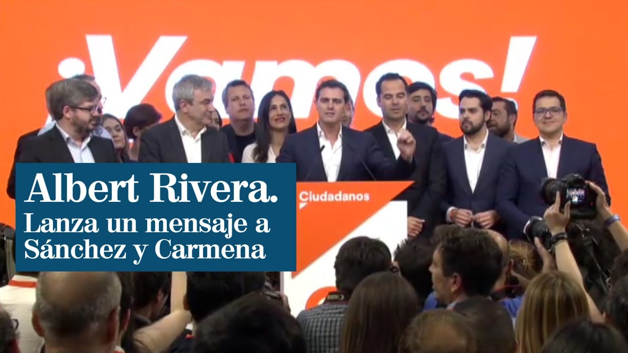 Rivera envía un mensaje a Sánchez y Carmena: 