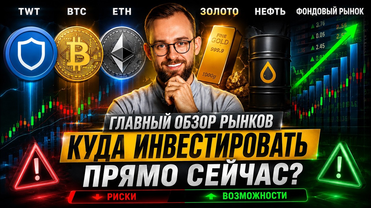 🚨 ЧТО БУДЕТ С РЫНКАМИ? СРОЧНЫЙ ОБЗОР BTC, ETH, TWT, ЗОЛОТО, НЕФТЬ, АКЦИИ