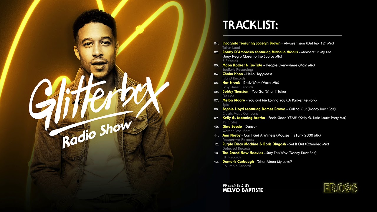Glitterbox Radio Show 096 presented by Melvo Baptiste