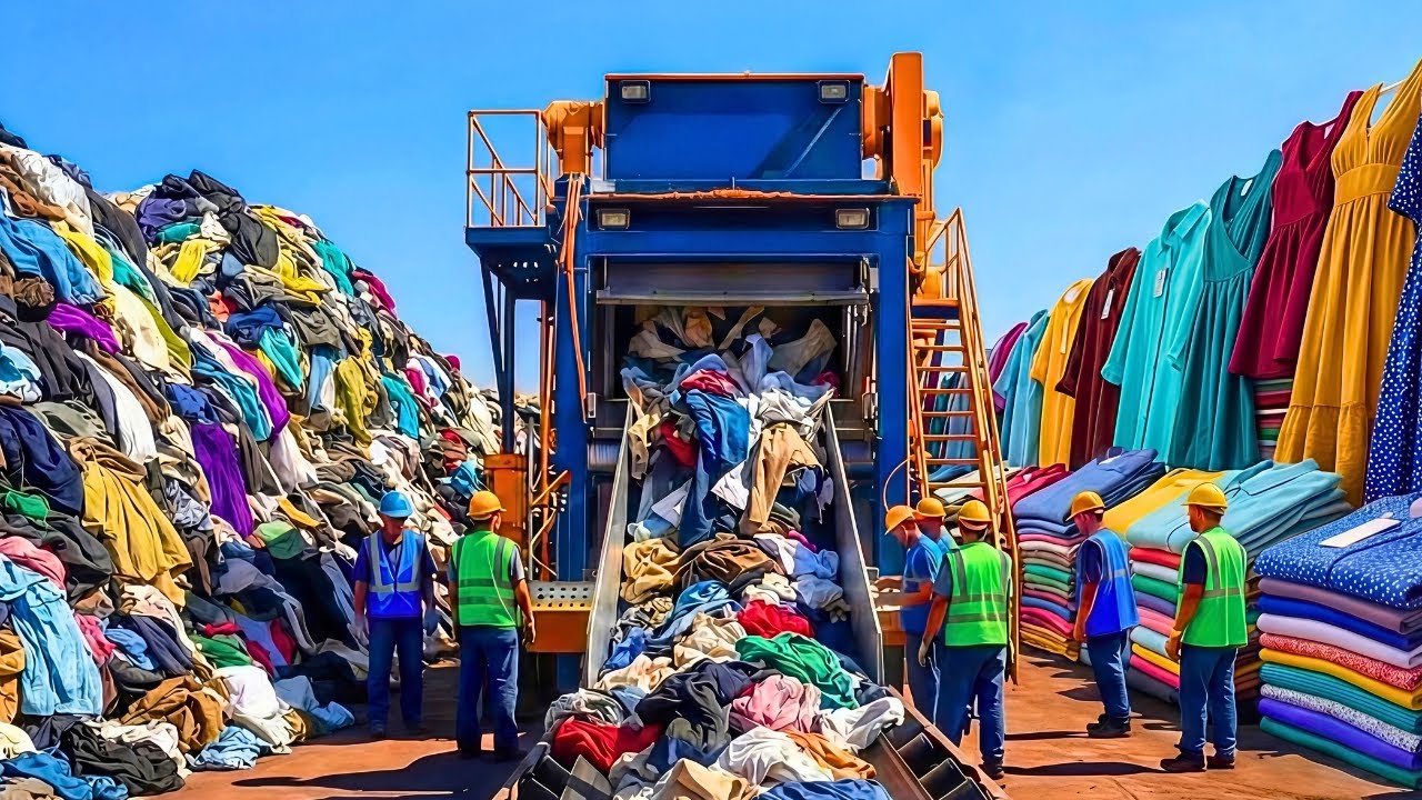 How Advanced Textile Recycling Machines Create New Clothes From Old Garments | World Wide Waste