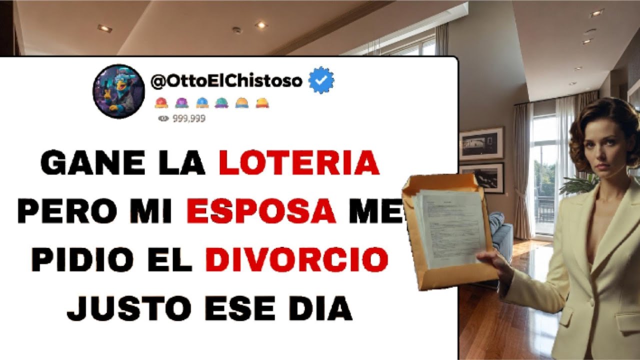 MI ESPOSA ME SOLICITÓ EL DIVORCIO EL MISMO DÍA QUE YO GANÉ LA LOTERÍA