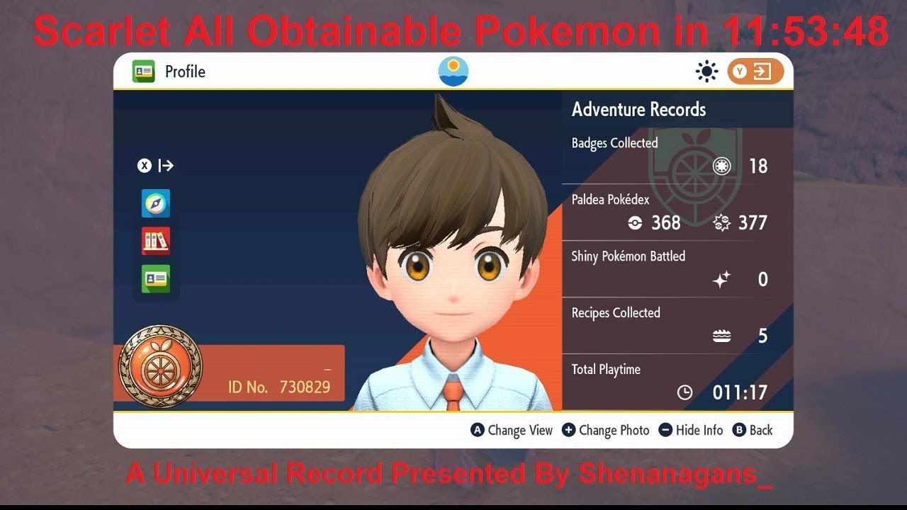 Scarlet Catch em All Glitchless in 11:53:48