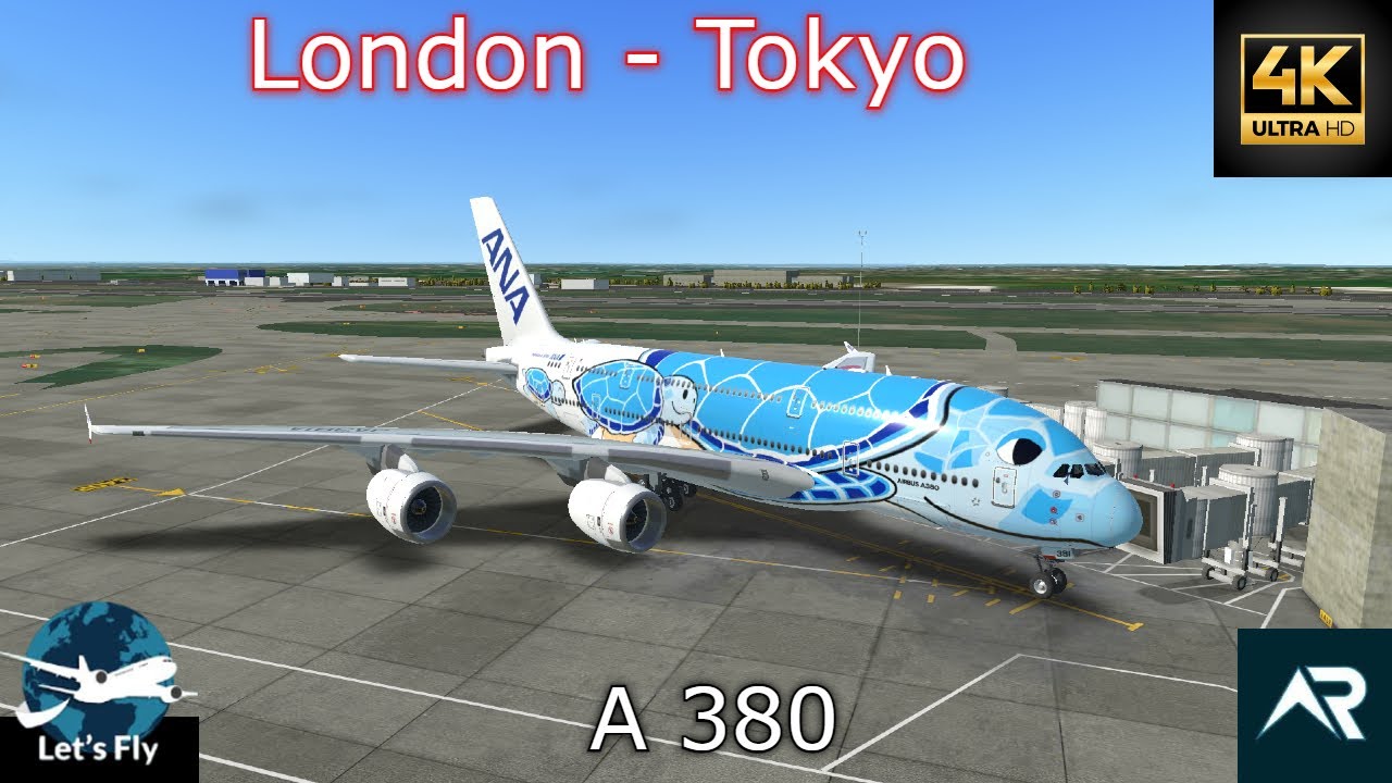 London to Tokyo in ANA A380 | RFS- Real Flight Simulator Gameplay | Full Flight