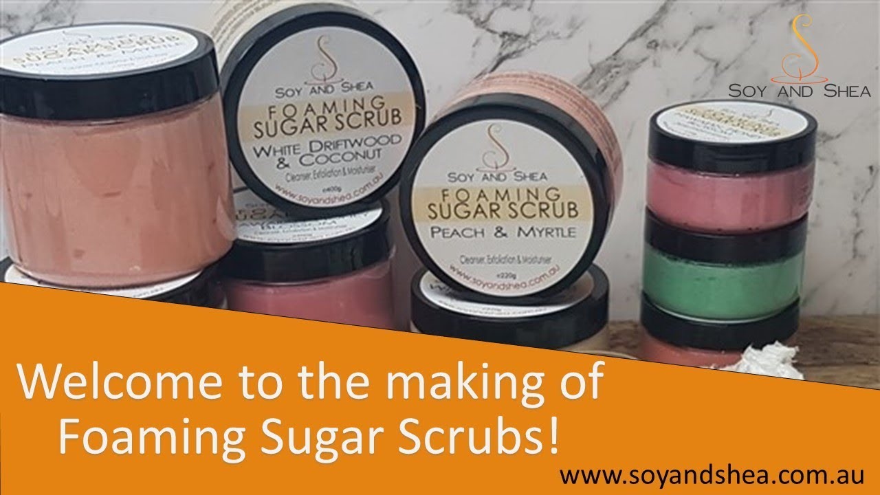 Making Foaming Sugar Scrub from Scratch