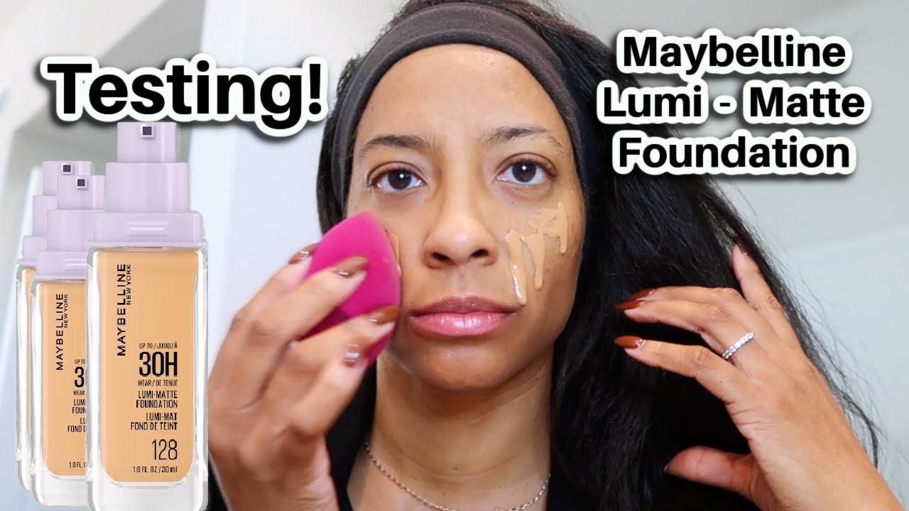 (NEW) Testing Maybelline Super Stay Lumi Matte Foundation Skin Base | Declutter | Camisha Stevenson
