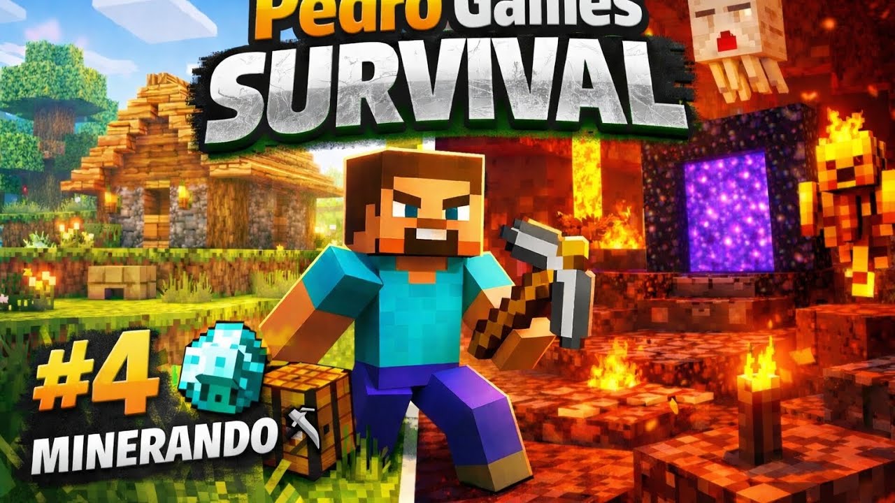 Minecraft survival #4 Minerando ⚒️