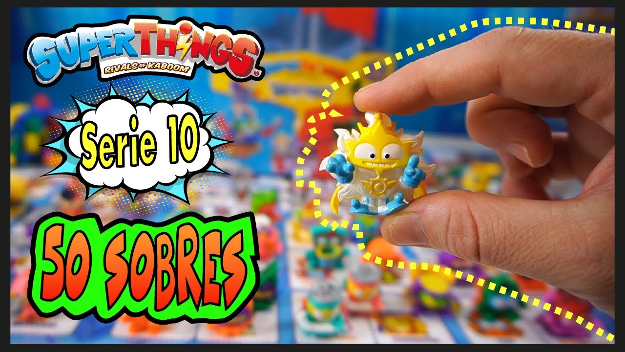 🌞⚡ UNBOXING 50 SOBRES SUPERTHINGS RESCUE FORCE Y PLANTILLA DE REGALO 😱 😍 SERIE 10 ⚡💥 ULTRARARO