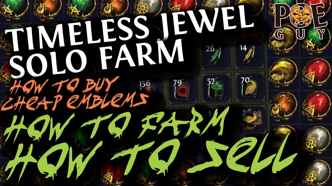 POE 3.25 - BIG PROFIT WITH TIMELESS JEWELS // TIPS & TRICKS FOR SELLING AND FARMING THEM (& MORE!)