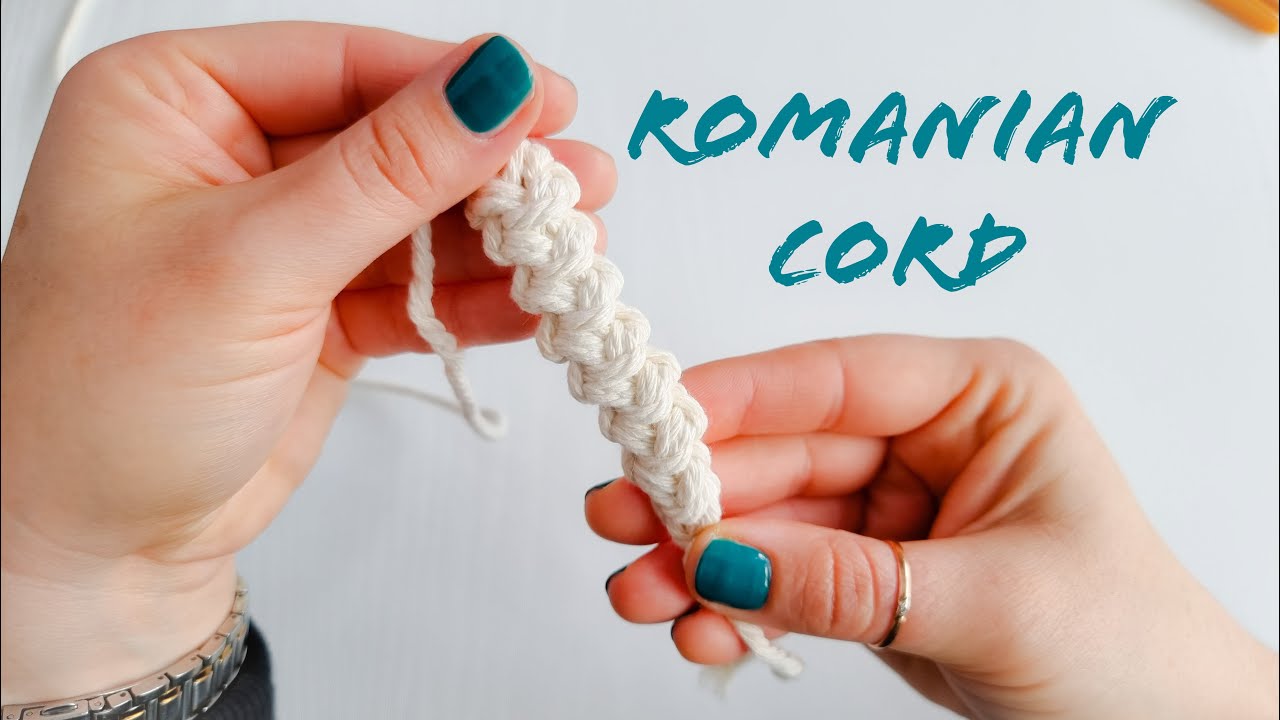 How to Crochet Romanian cord Fast and Easy for Beginners