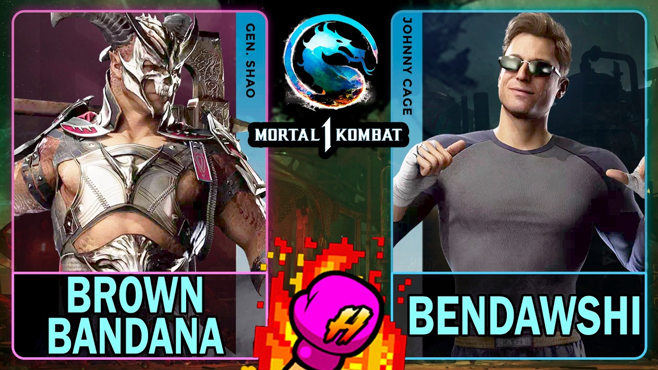 MK1 Brown Bandana (GENERAL SHAO) VS Bendawshi (JOHNNY CAGE)🥊Mortal Kombat 1🥊4K 60ᶠᵖˢ