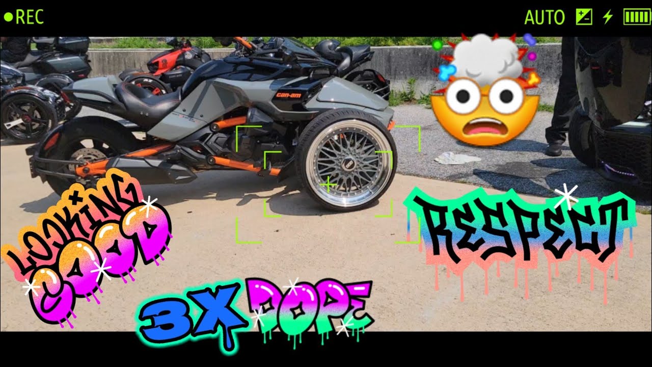 CRAZY CAN-AM SPYDER RIDEOUT ft 3XDOPE (SAW A T-REX) 🤯