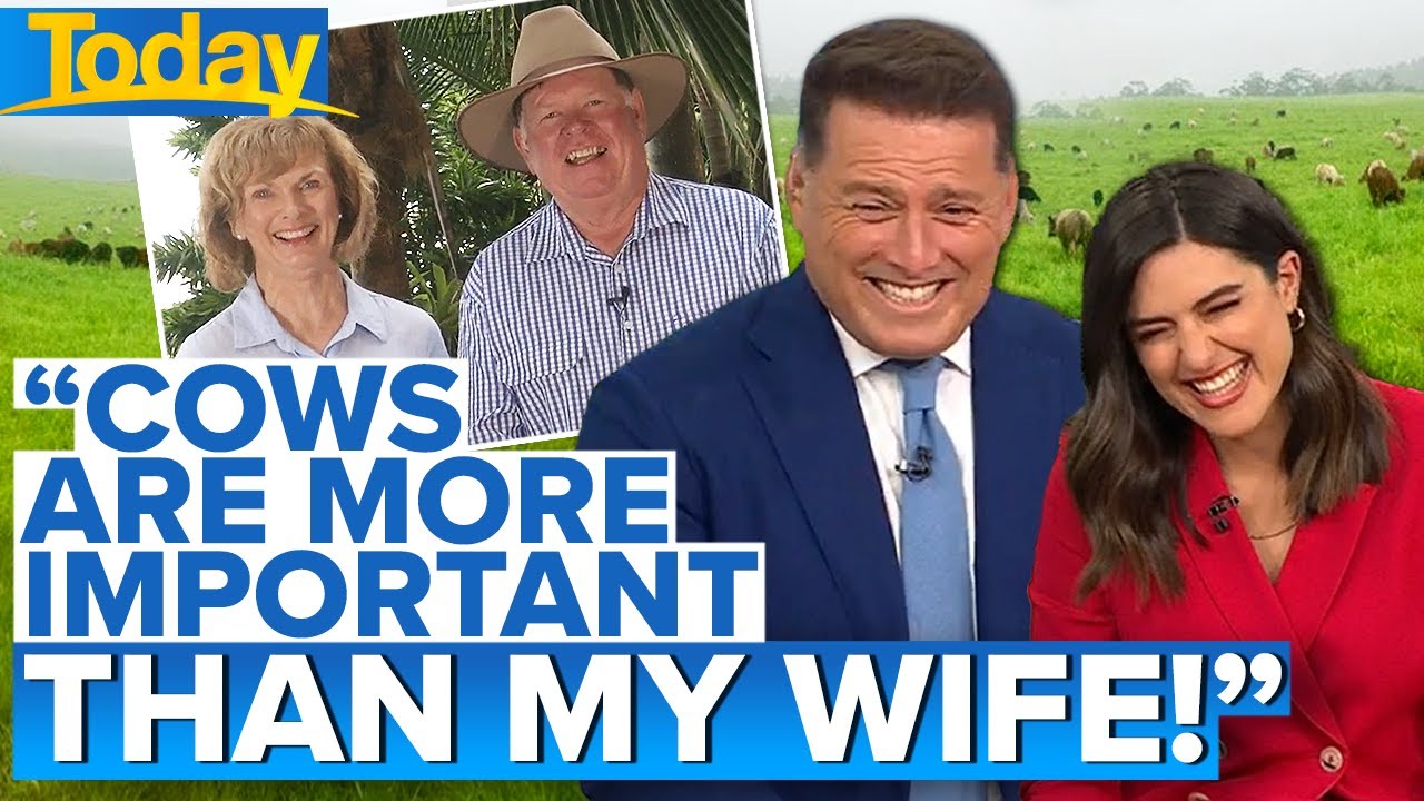 Farmer&rsquo;s bold statement about wife leaves Karl and Sarah in stitches! | Today Show Australia