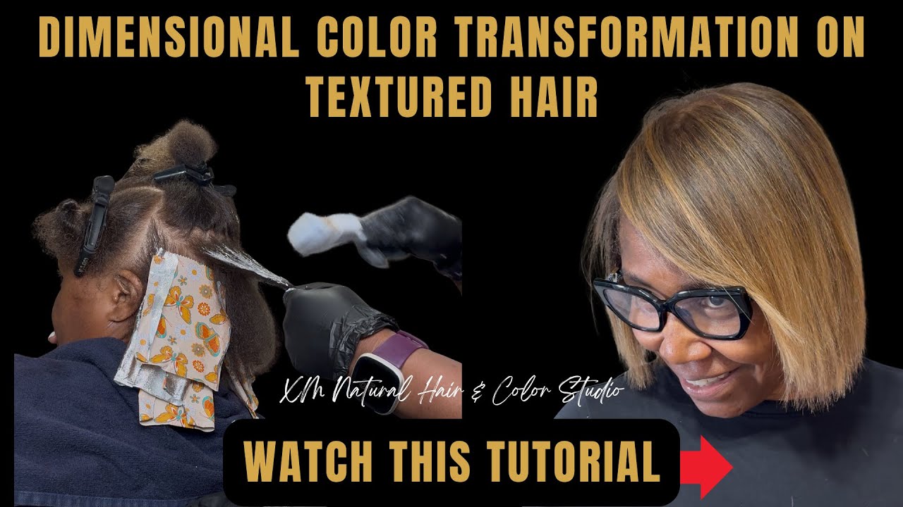 Blonde Dimensional Color + Silk Press Natural Hair Color Mini Tutorial🔥🔥