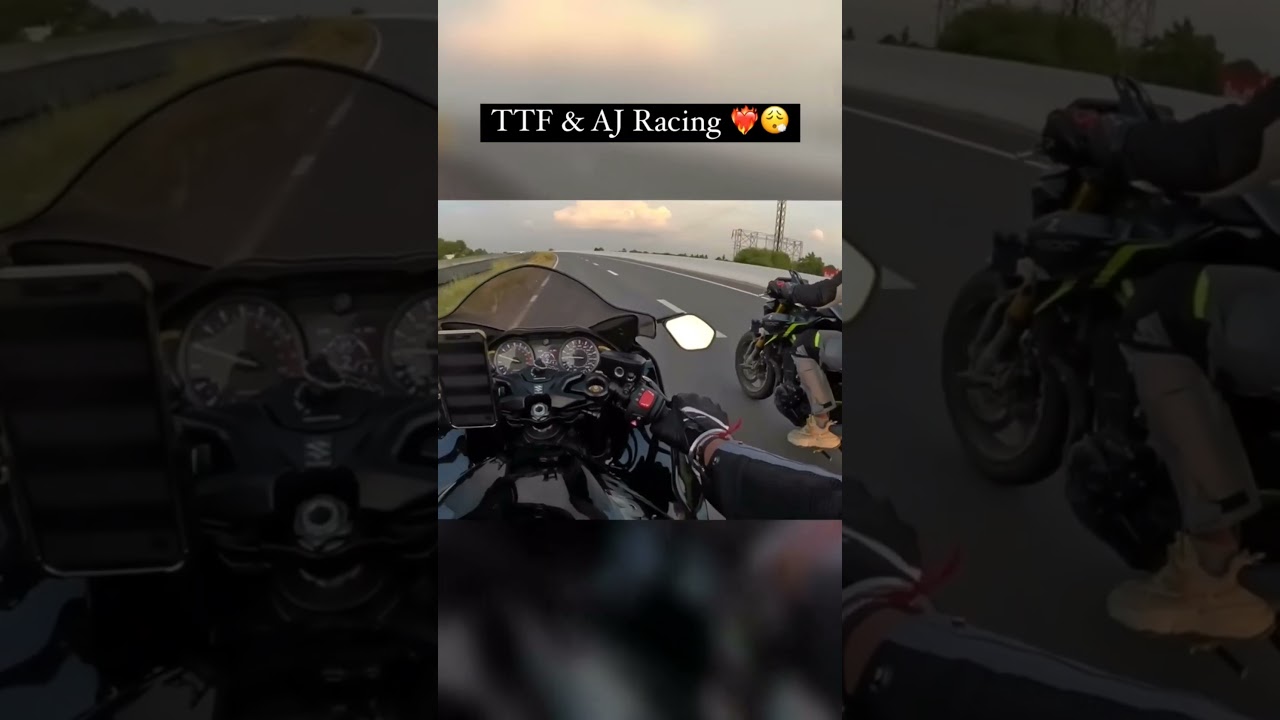 TTF & ajees ❤️✨ raceing #ttf #ttfvasan #ajees #ajsquad #zx10r #hyabusa #trending #shorts #race