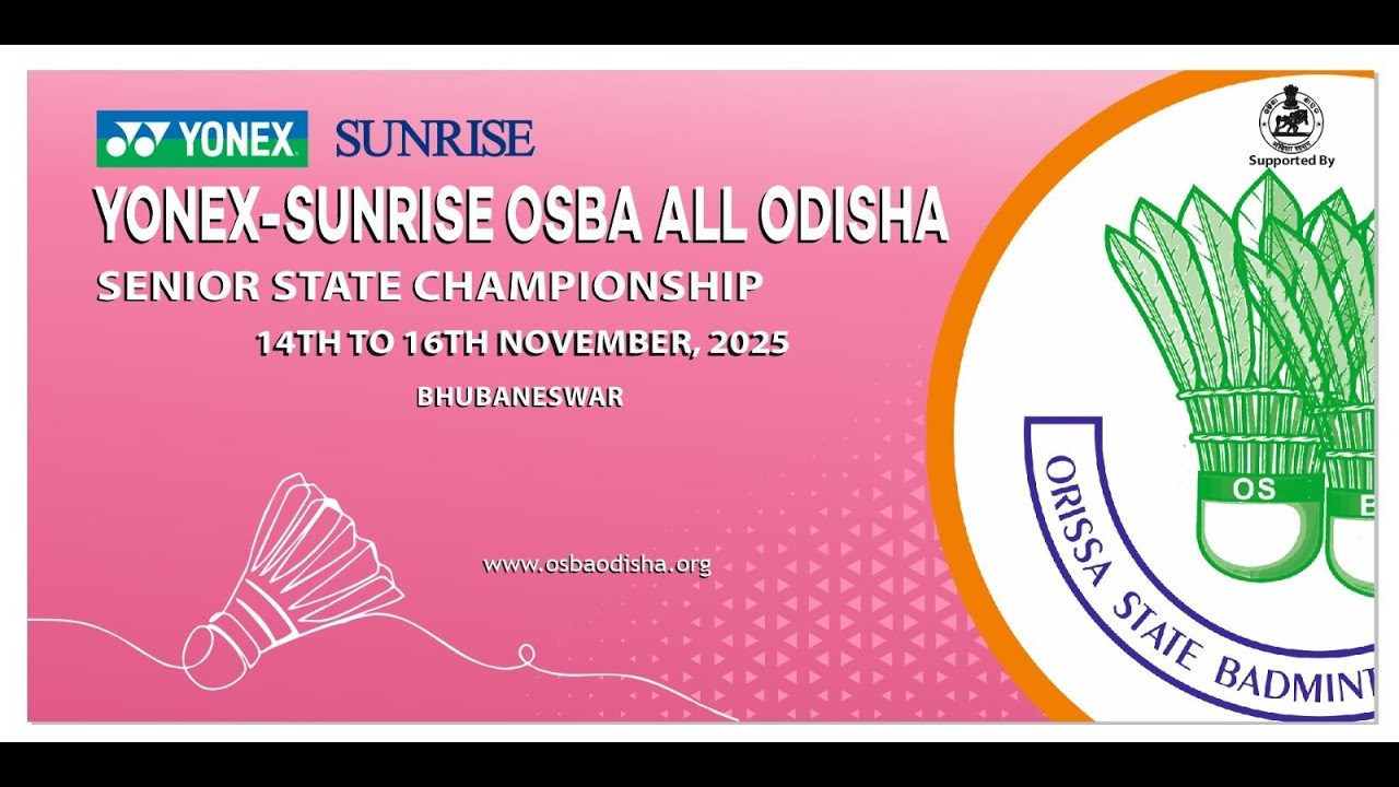 FINALS COURT-1, YONEX-SUNRISE OSBA ALL ODISHA SENIOR STATE CHAMPIONSHIP, 2025