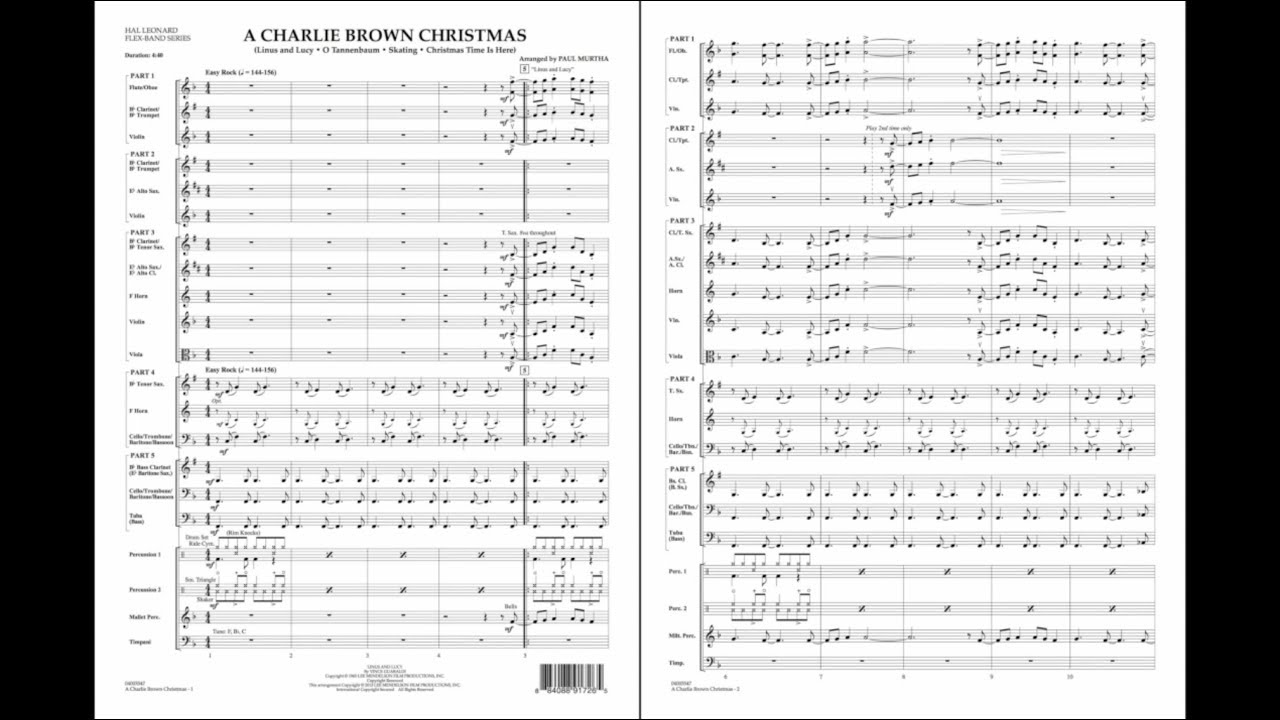 A Charlie Brown Christmas by Vince Guaraldi | Arr. Paul Murtha