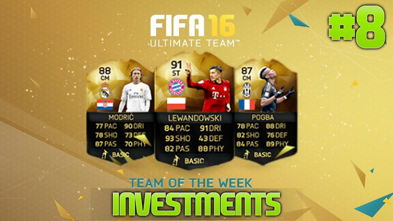 Fifa 16 Ultimate Team - Investments for TOTW 21
