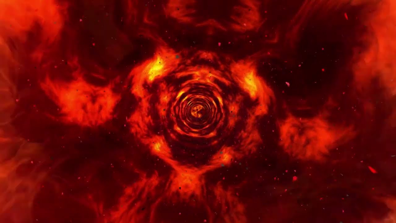 [4K] LOTR Sauron's Inspired Flame Vortex | T&uacute;nel de Flamas | VJ Loop | Royalty Free