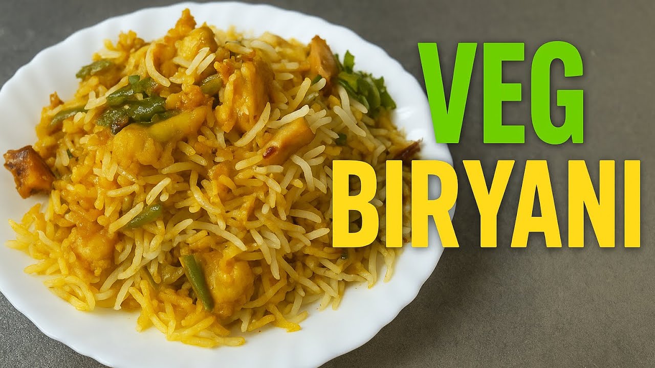 🌾 Restaurant Style Veg Biryani at Home | Full of Flavour & Love!