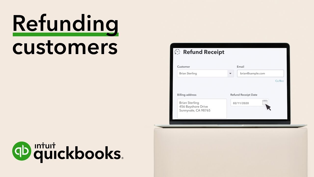 How to create a refund receipt in QuickBooks Online