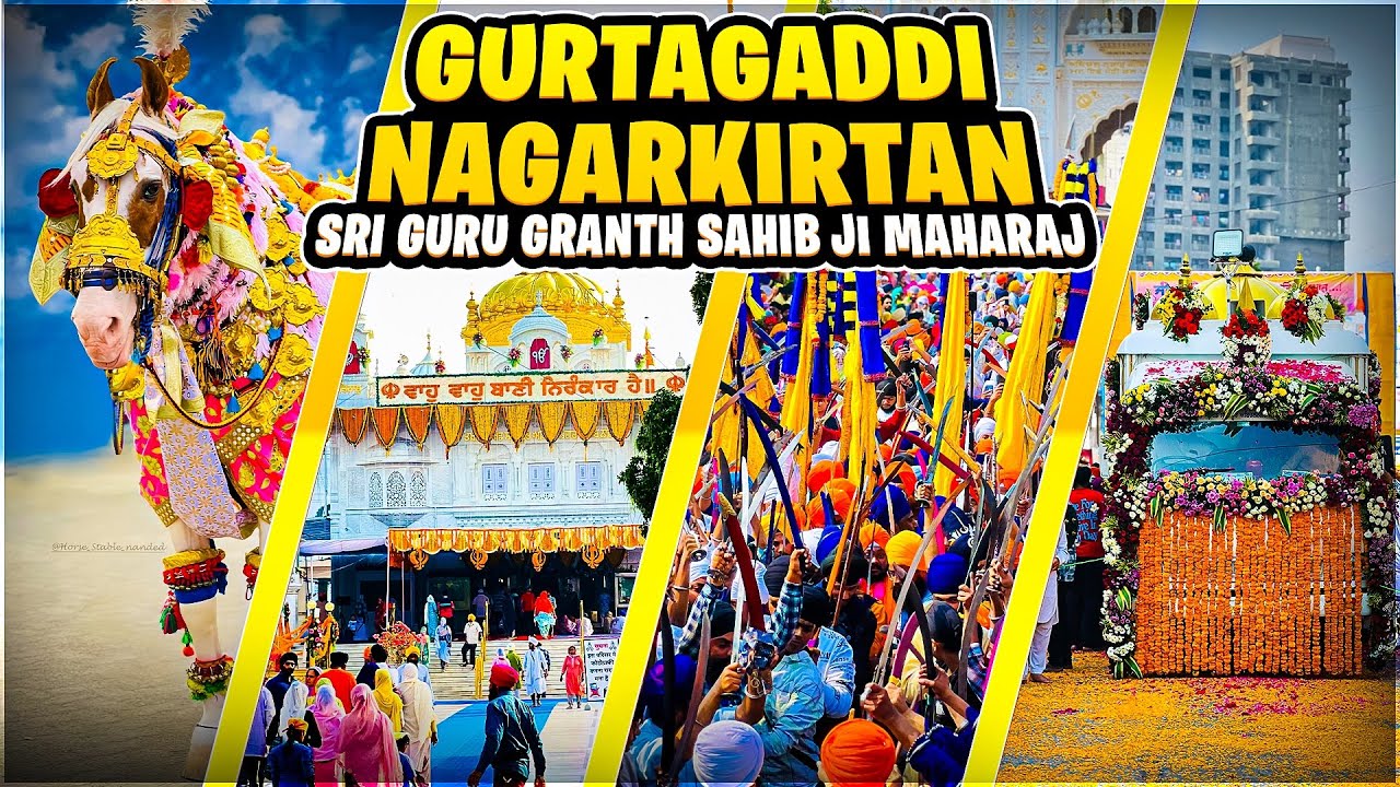 SAHIB SRI GURU GRANTH SAHIB JI MAHARAJ JI DE GUR GADDI DIWAS NAGARKIRTAN || TAKHAT HAZUR SAHIB