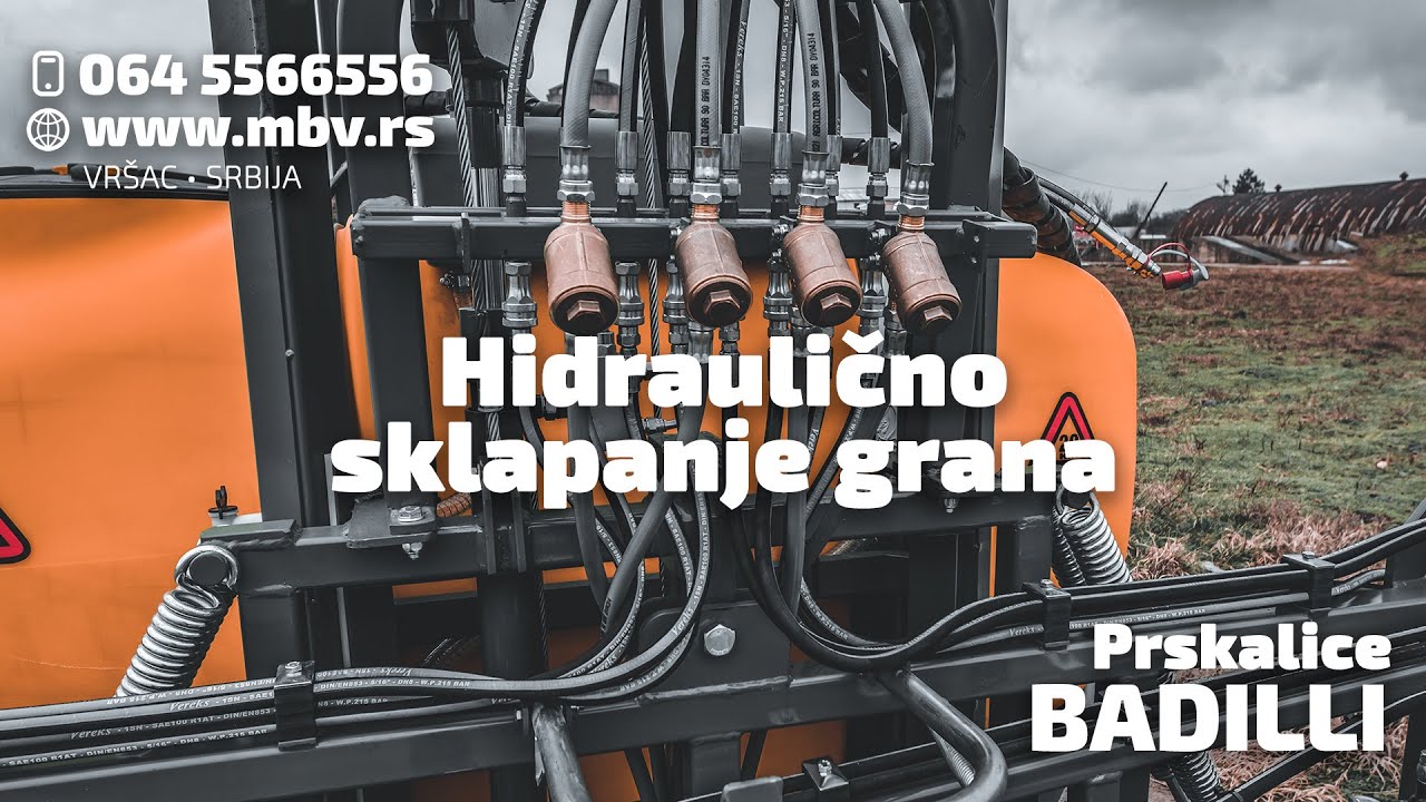 Hidraulično sklapanje grana - BADILLI prskalice