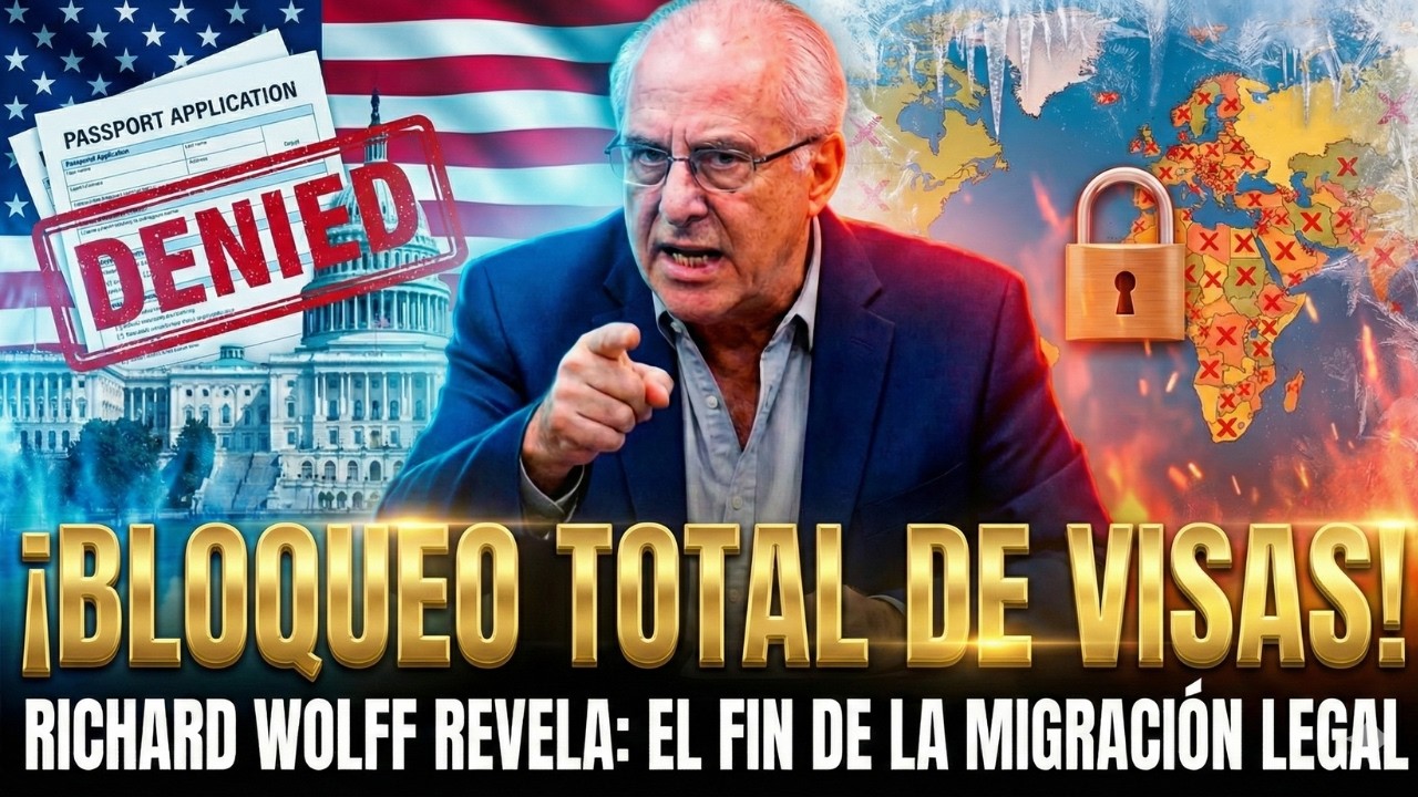 Richard Wolff explica cómo EE. UU. paralizó visas en 75 países, golpe silencioso a migración legal