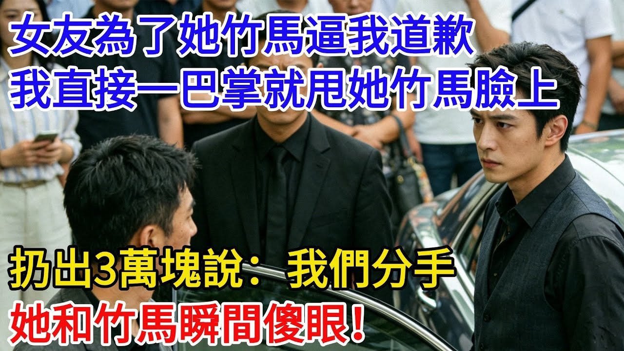 我剛被豪門找回當少爺，貧困生女友卻為了她竹馬逼我道歉，見狀我直接掄圓了胳膊，一巴掌就甩她竹馬臉上，扔出3萬塊說：我們分手，她和竹馬瞬間傻眼。#現代故事#小説#奇聞