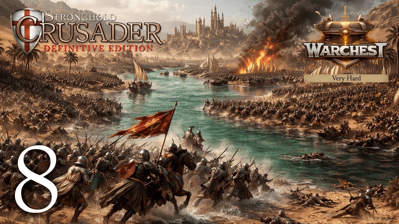 Battle on the Delta | Warchest Campaign 8(58) Very Hard | Stronghold Crusader: Definitive Edition