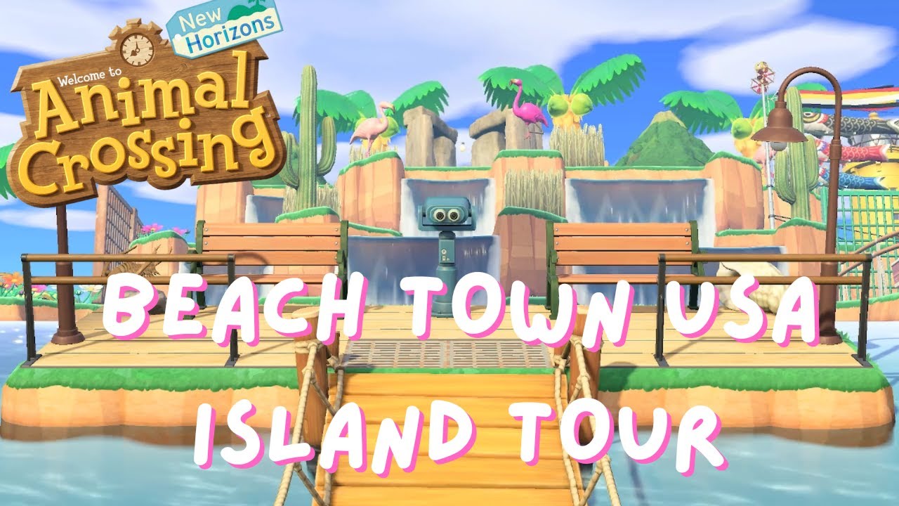 Beach Town USA Island Tour! | Animal Crossing: New Horizons