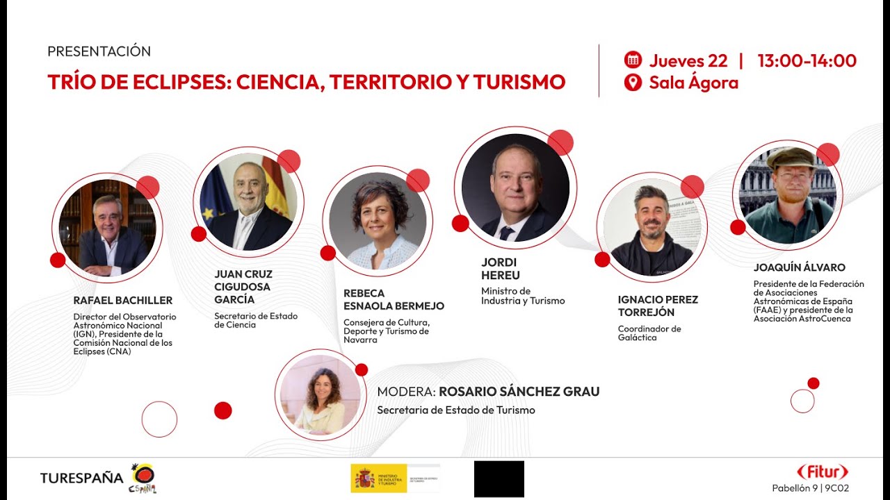 FITUR 2026. Segunda Jornada: Trío de eclipses: Ciencia, Territorio y Turismo – Espacio Ágora