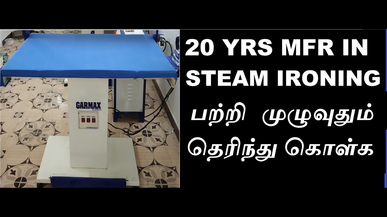 Laundry Business to Know More about Fully Automatic Steam Ironing Machine Video Call 99406 61495.