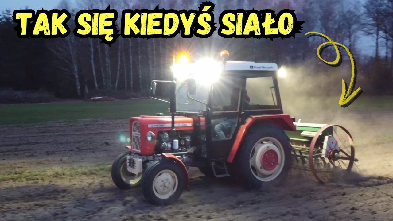 TEGO JUŻ NIE ZOBACZYSZ! 😱 Siew owsa starym sposobem 🕰️ Ursus C-335 & siewnik konny 🐎100 LETNI MŁYNEK