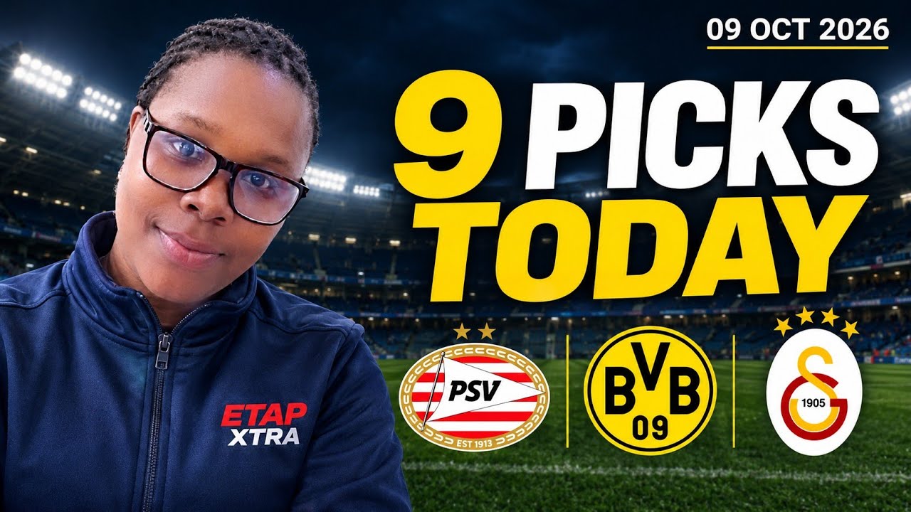 FOOTBALL PREDICTIONS TODAY 09/10/2026 | SOCCER PREDICTIONS | BETTING TIPS, #footballpredictions