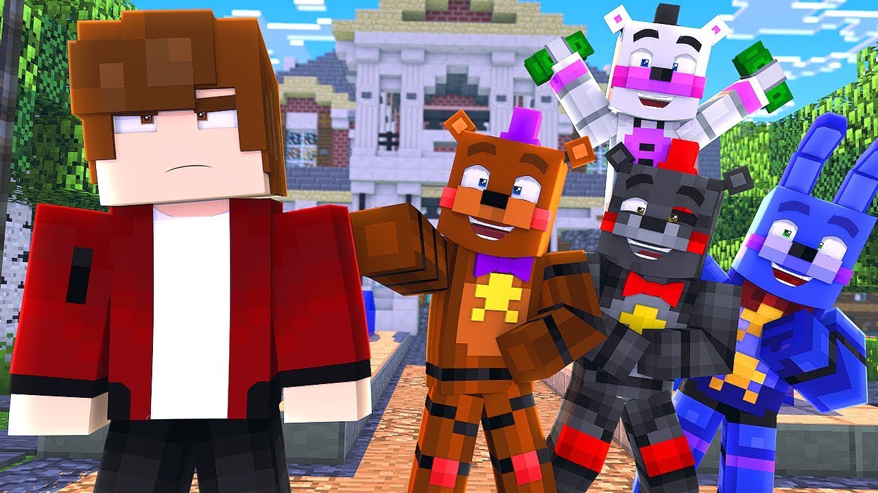 Minecraft FNAF 7 Pizzeria Simulator -  BRYAN'S MANSION! (Minecraft Roleplay)