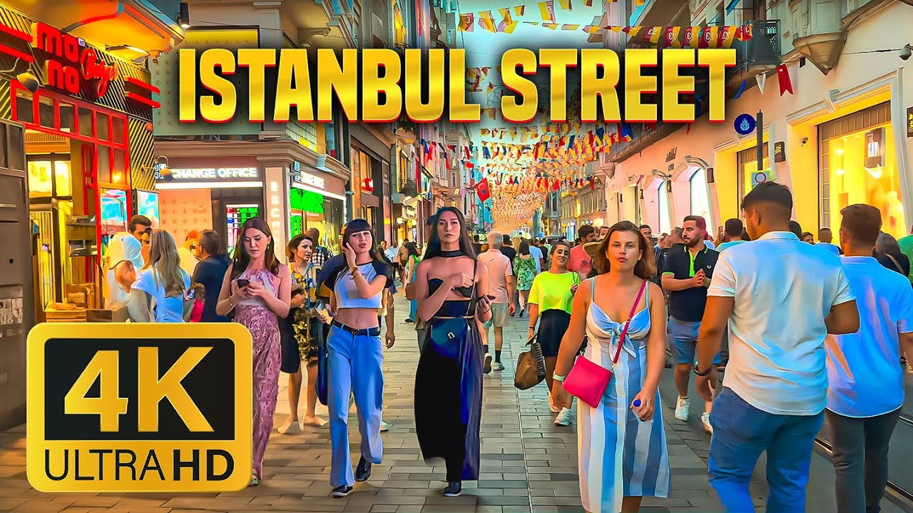 Istanbul 🇹🇷 - Turkey's Busiest city - 4k HDR 60fps Walking Tour (▶76min)
